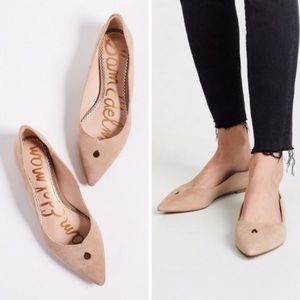 Sam Edelman Rosalie Ballet Flat in oatmeal suede